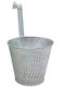 HOMie Hanging Planter Metal White 16x16x14cm.