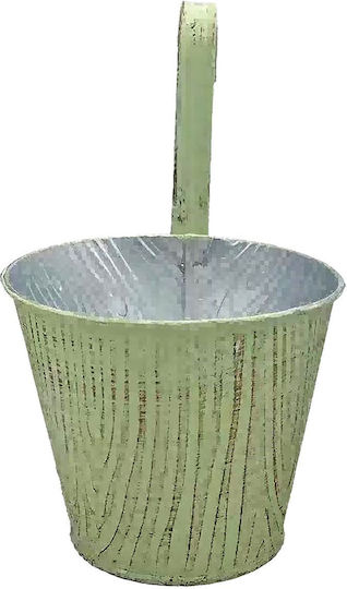 HOMie Hanging Planter Metal Green 16x16x14cm.