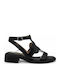 Leder Sandalen Schwarz