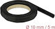 Delock Heat-Shrink Tubing 5m x 10mm Shrinkage Degree 2:1 Black