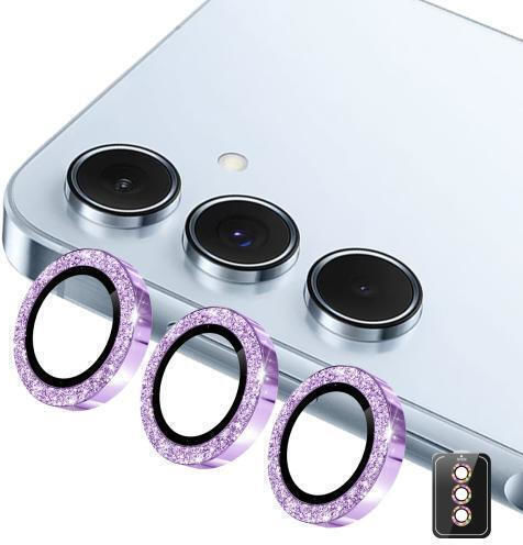 Enkay Hat-prince Протектор за камера Закалено стъкло Purple за Samsung Galaxy A35, Samsung Galaxy A55