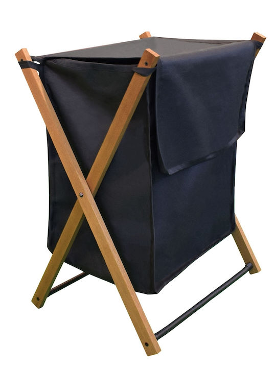 Sepio Καλάθι Απλύτων Υφασμάτινο 39lt με Καπάκι 36.5x43.5x61cm Γκρι