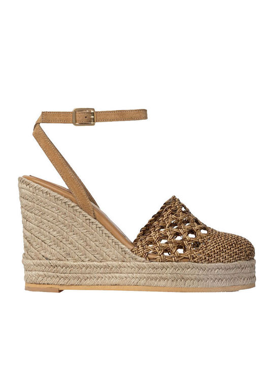Sante Women's Platform Espadrilles Tabac Brown