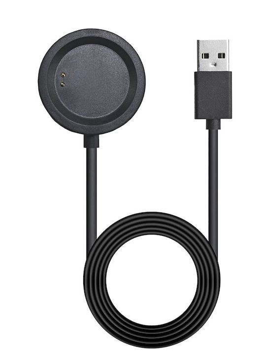 Akyga Charging Cable Φορτιστής για OnePlus Watch Μαύρος