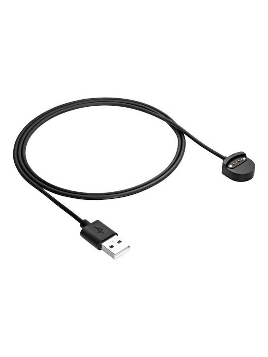 Akyga Charging Cable Φορτιστής για Ticwatch S, Ticwatch E Μαύρος