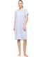 Pink Label Summer Women's Nightdress Ice Blue