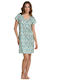 Primavera Sommer Damen Nachthemd Print