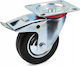 Geko G71520 Rotating Wheel Made of Rubber with Brake