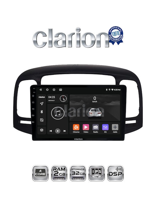 Clarion Ηχοσύστημα Αυτοκινήτου για Hyundai Accent 2006 > 2012 (Bluetooth/USB/WiFi/GPS/Apple-Carplay/Android-Auto)