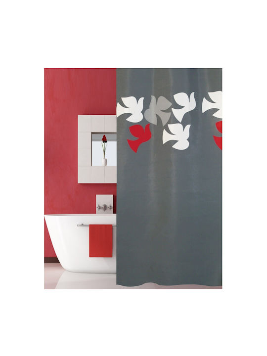 San Lorentzo Dove Shower Curtain 240x180cm Grey
