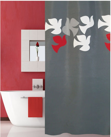 San Lorentzo Dove Shower Curtain 240x180cm Grey