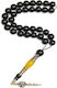Roloi Komboloi Amber Worry Beads with 33 Beads Black 28cm