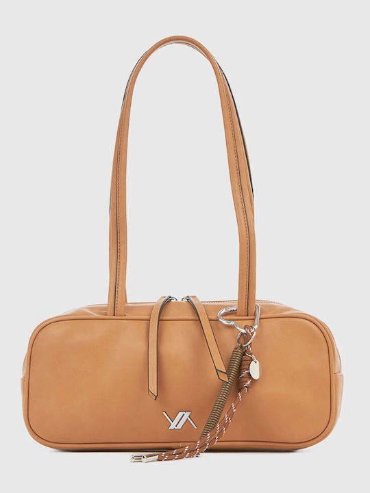 Verde Damentasche Schultertasche Braun