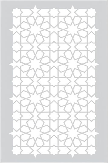 Stencil Τεχνοτροπίας Διακόσμηση Τοίχου 54x79cm Novacolor Rabat Allover Nc6304
