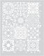 Stencil for Wall Decoration 50x65cm Novacolor Paladeo Tile Nc6246