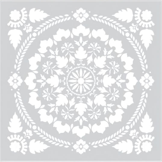 Stencil Wall Decoration 53x53cm Novacolor Mandala Fusion Nc6280s