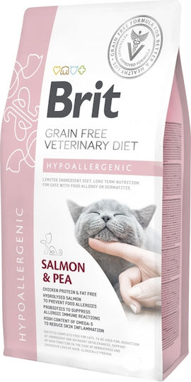 Brit Vetenirary Dit Hypoallergen Trockenfutter fr Erwachsene Katzen mit  Lachs 5kg | Skroutz Germany