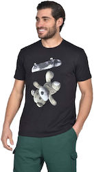 Clever T-shirt Men's Teddy Color Black