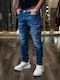 Palermo Men's Jeans Pants with Loose Fit Blue