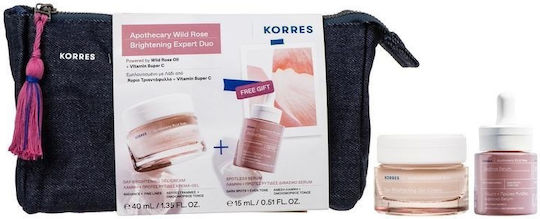Korres Apotherapy Wild Rose Σετ Περιποίησης για Αντιγήρανση & Λάμψη 3τμχ