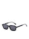 JohNocera Unisex Sunglasses with Black Plastic Frame and Black Polarized Lens genn-c1