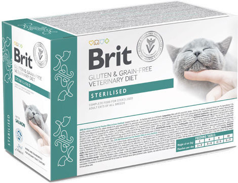 Brit Vc Grain Free Cat Fillets In Gravy Sterilised Φακελάκια 12x85gr
