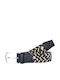Elastic Men's Belt Knitted Navy Blue