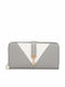 Leather Women's Wallet Classic Gray