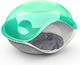 Georplast Duck Cat Bed House Transparent Cushion 57x48x32cm Green