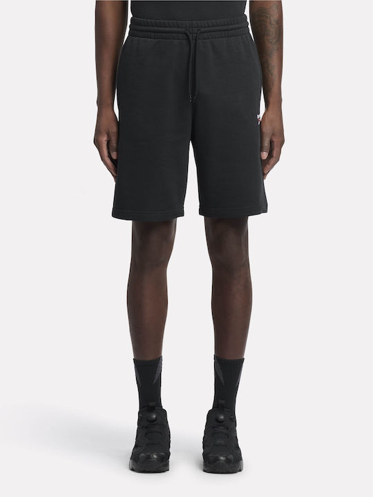 Reebok Men's Identity Small Logo Ft Short Black White