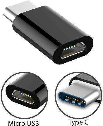 Μετατροπέας micro USB / USB-C female σε micro USB / USB-C female 1τμχ