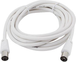 GSC Game World Καλώδιο Κεραίας Coax male - Coax female Λευκό 1.5m
