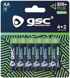 GSC Game World AA 1.5V 6τμχ GSC Game World AA 1.5V 6τμχ