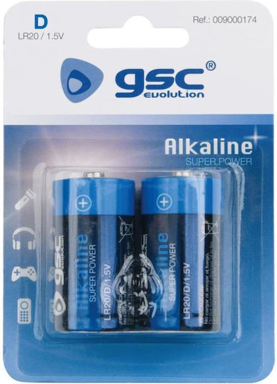 GSC Game World Alkaline Batterien D 1.5V 2Stück