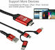 Cable HDMI male - Lightning male 2m Μαύρο