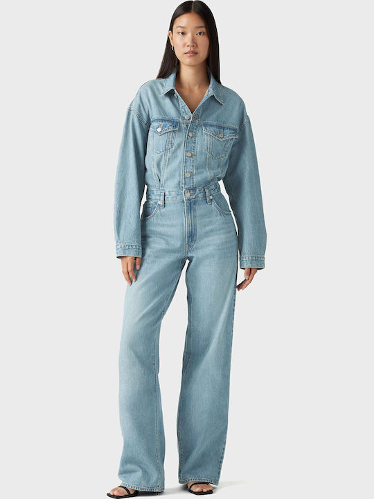 Γυναικεία Ολόσωμη Φόρμα Light Aged Denim