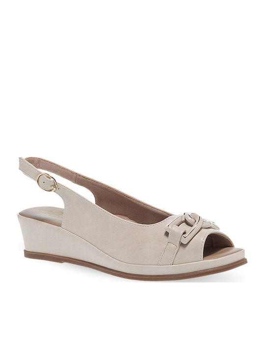 Parex Damenplattformen Beige