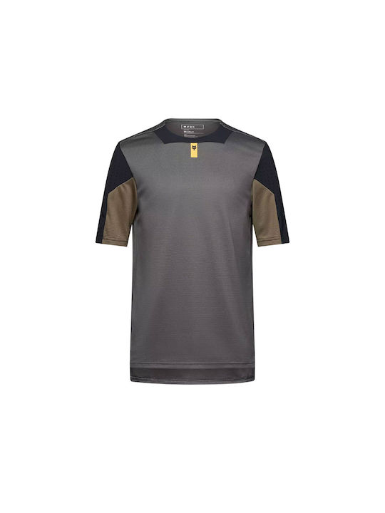 Fox Defend Ss Short Sleeves Cycling Jersey Gray