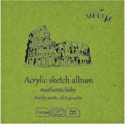 Smlt Acrylic Sketch Album Watercolour Pad 9x9cm 20 Sheets 290gsm