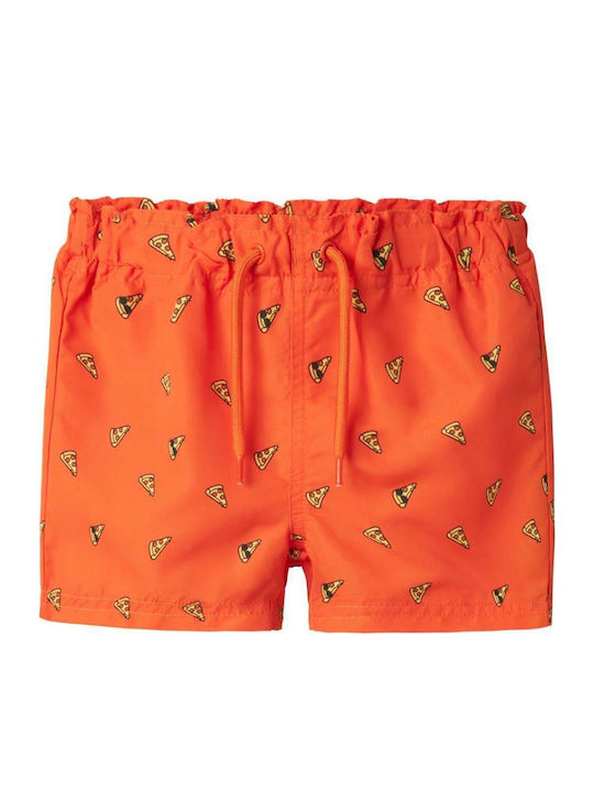 Name It Kids Swimwear Swim Shorts Red Orange