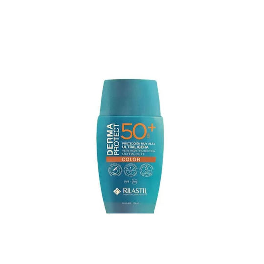 Rilastil Derma Protect Ultra Light Αντηλιακό Γαλάκτωμα Προσώπου SPF50 με Χρώμα 50ml
