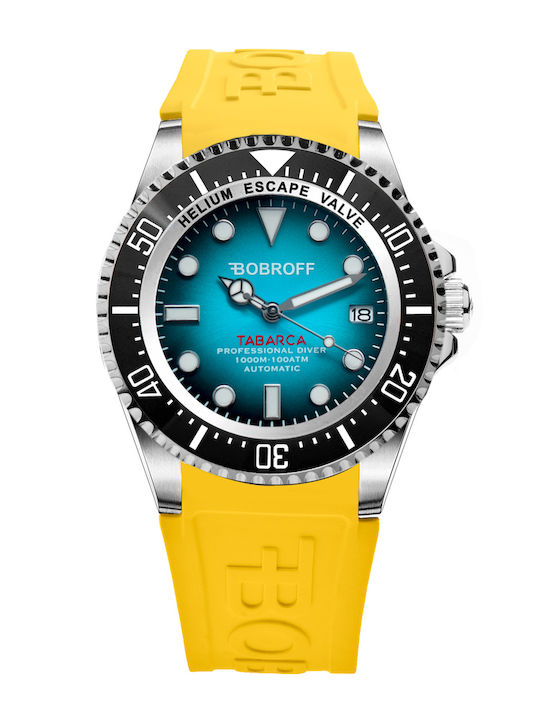 Bobroff Мъжки Часовник 44mm Автоматичен с Жълт Стоманен Гривна