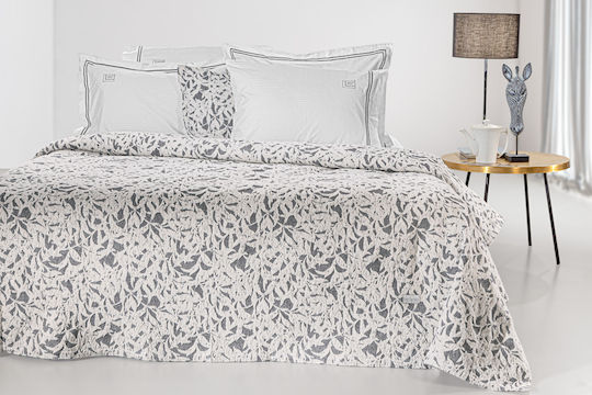 Guy Laroche Blossom Κουβέρτα Σενίλ King Size 260x250εκ. Smoke