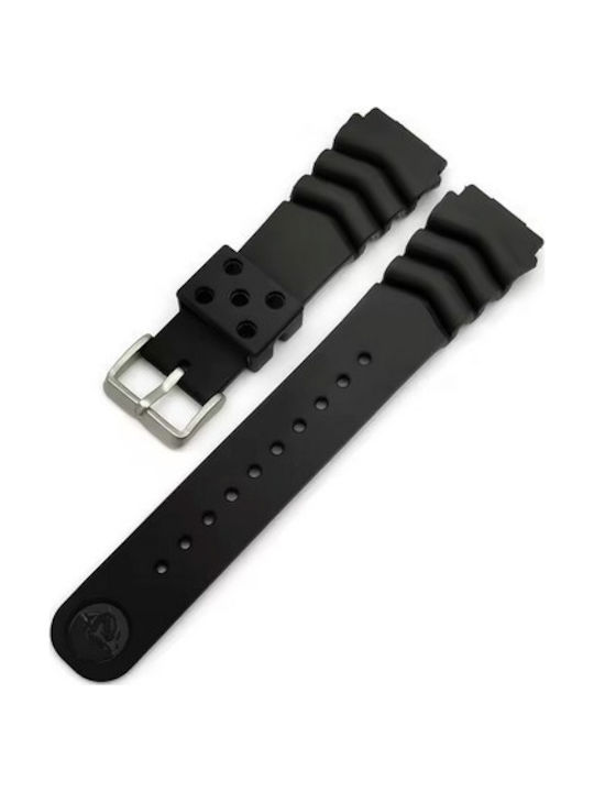 Rubber Strap Black 20mm