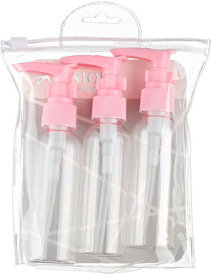 Set de călătorie 3 bucăți Set de călătorie roz NIZ2406-2/trs-24
