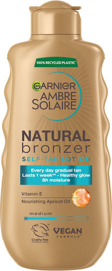 Garnier Ambre Solaire Natural Bronzer Self Tanning Lotion Body Medium 175ml