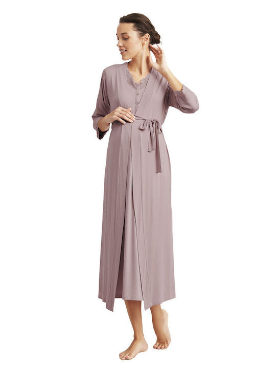 Catherine's Robe Maternity Violet