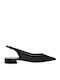 Pointy Slingback Ballerinas With strap Black