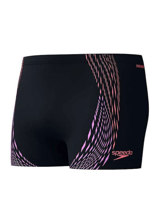 Speedo Logo Ανδρικό Μαγιό Σορτς Μαύρο με Σχέδια