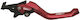 Apido Bremshebel für Motorräder Einstellbar für Sym VF 125 Rot 121435